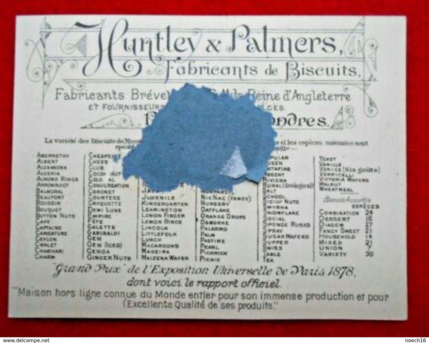 Chromos Huntley Et Palmers / Biscuits - Other & Unclassified