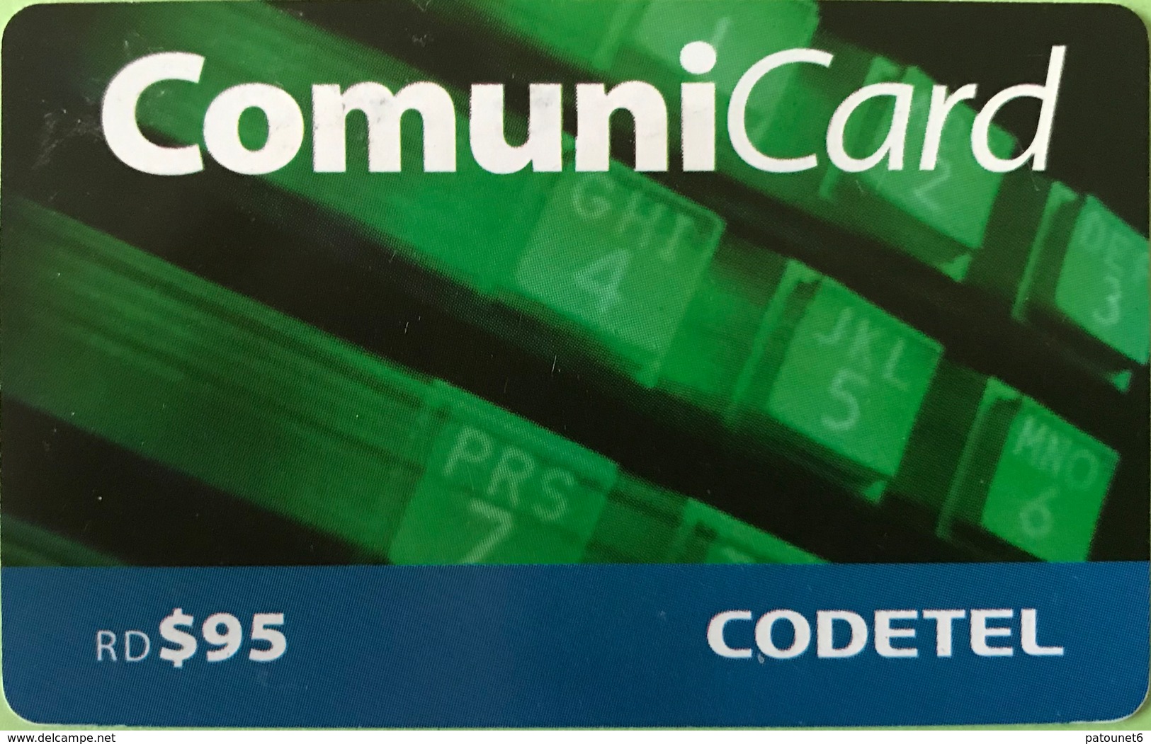 DOMINICAINE  -  Prepaid  -  CODETEL - ComuniCard  -  RD$95 - Dominicaanse Republiek