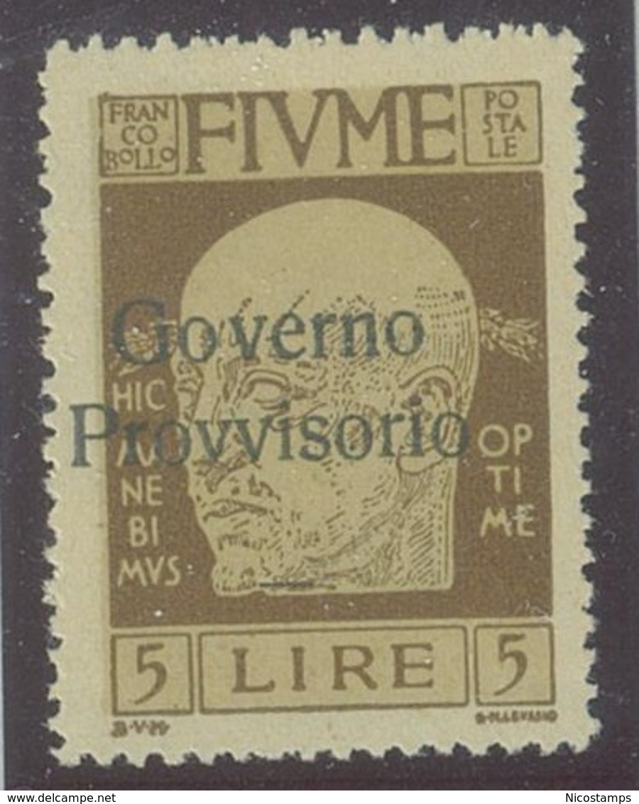 ITALIA - FIUME SASS. 162ob  NUOVO - Fiume