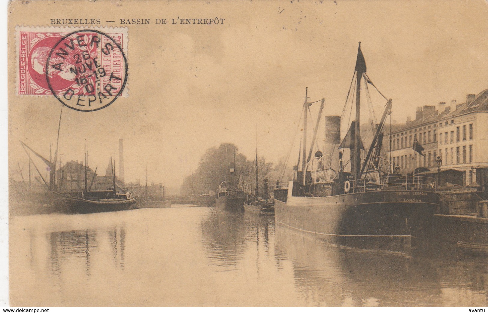 BRUXELLES / BRUSSEL / LE BASSIN DE L ENTREPOT 1907 - Transport (sea) - Harbour