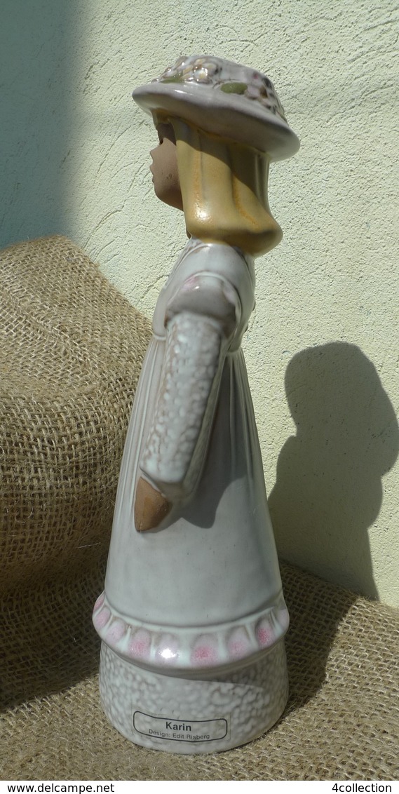 Vintage JIE Sweden Lady Woman Girl KARIN Figurine Ceramic Design Edit RISBERG - Sonstige & Ohne Zuordnung