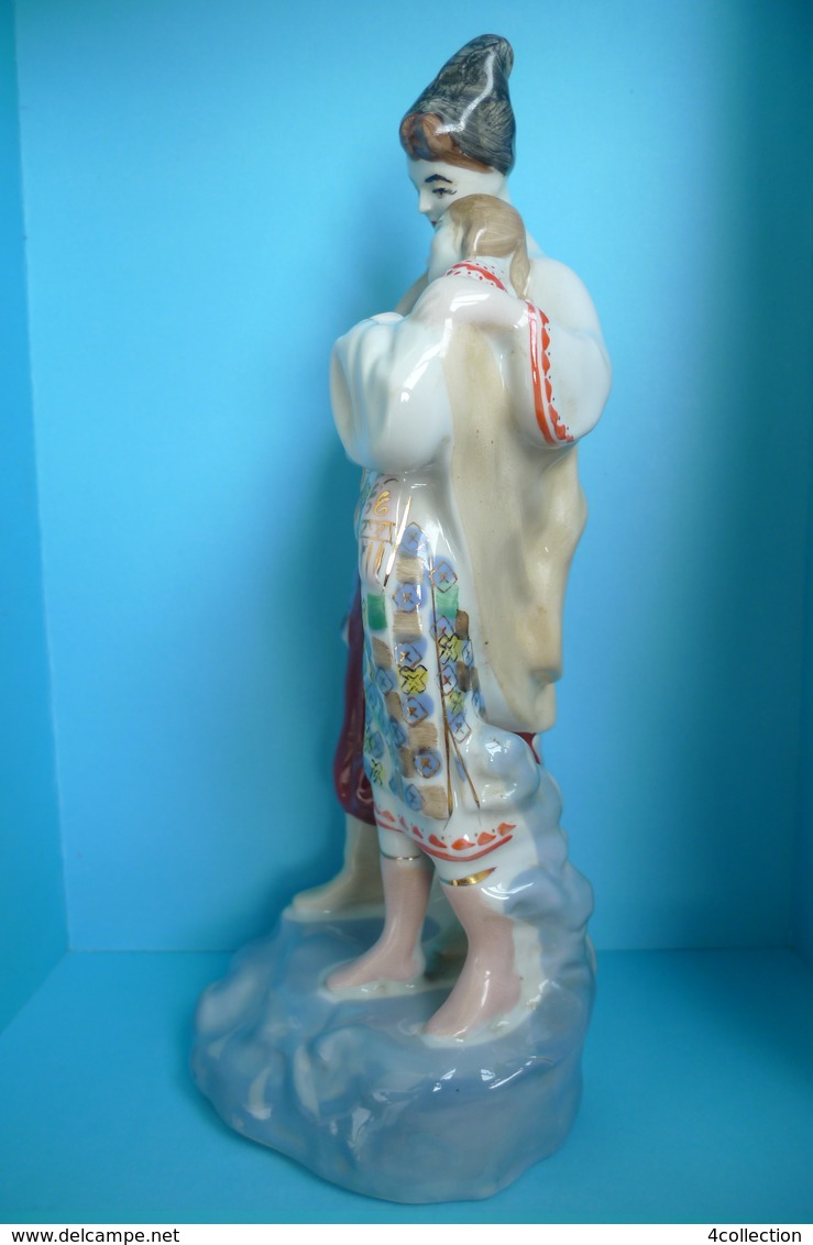 USSR Soviet Porcelain Couple I Love Woman Man Costumes Polonne Polonnoe FIGURINE - Sonstige & Ohne Zuordnung