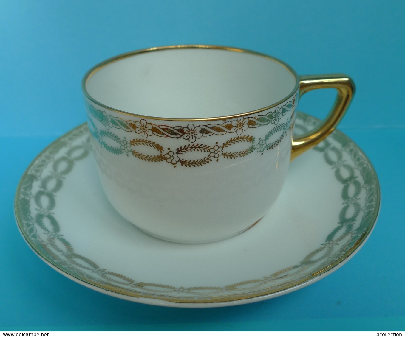 VTG Pottery Hutschenreuther LHS Selb Lidkoping Alp Porcelain Cup Saucer 2 Marks - Other & Unclassified