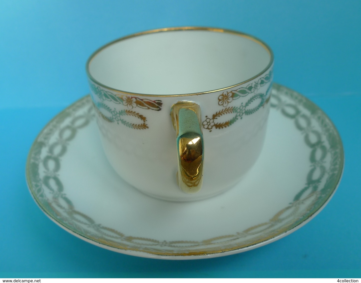 VTG Pottery Hutschenreuther LHS Selb Lidkoping Alp Porcelain Cup Saucer 2 Marks - Autres & Non Classés