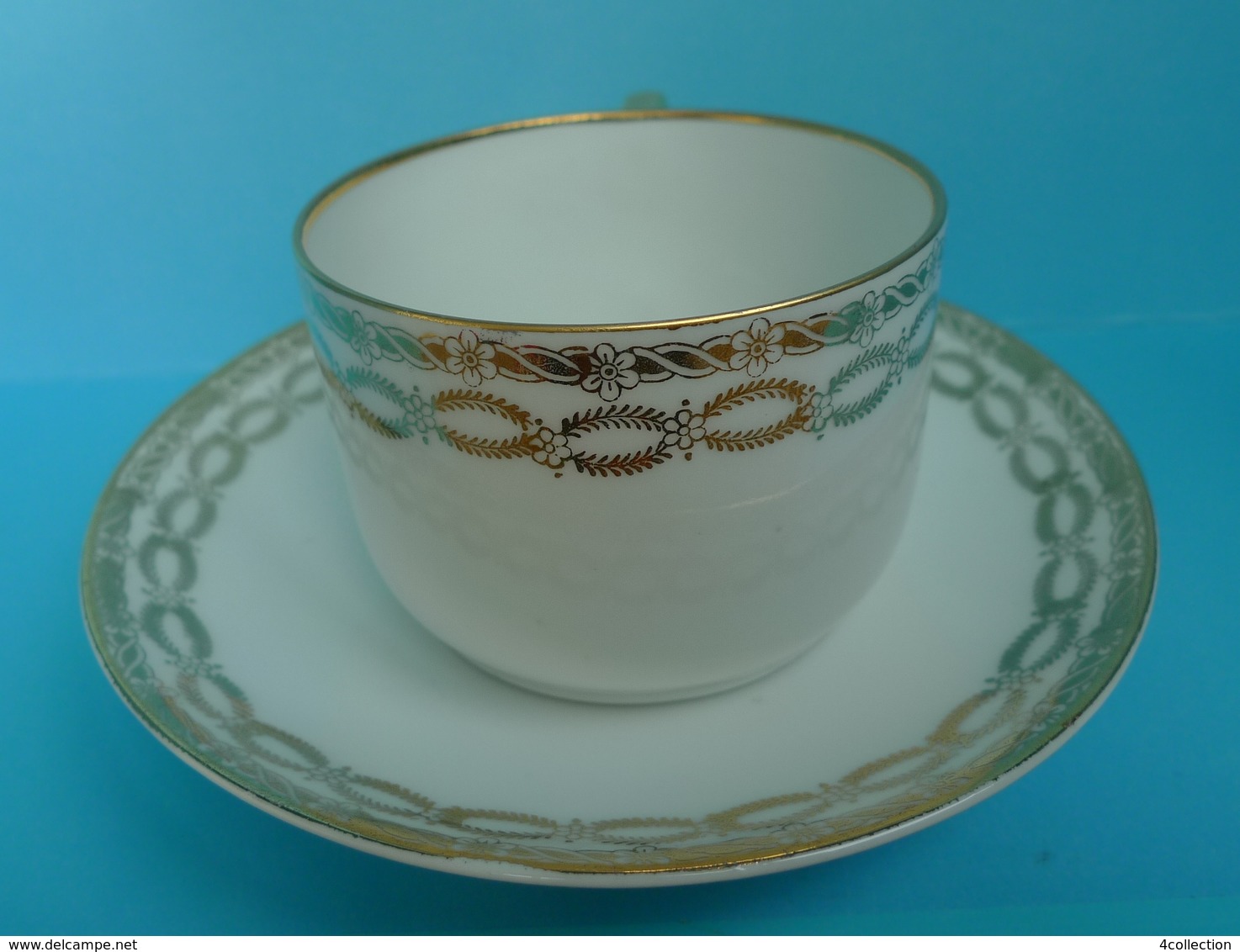 VTG Pottery Hutschenreuther LHS Selb Lidkoping Alp Porcelain Cup Saucer 2 Marks - Other & Unclassified