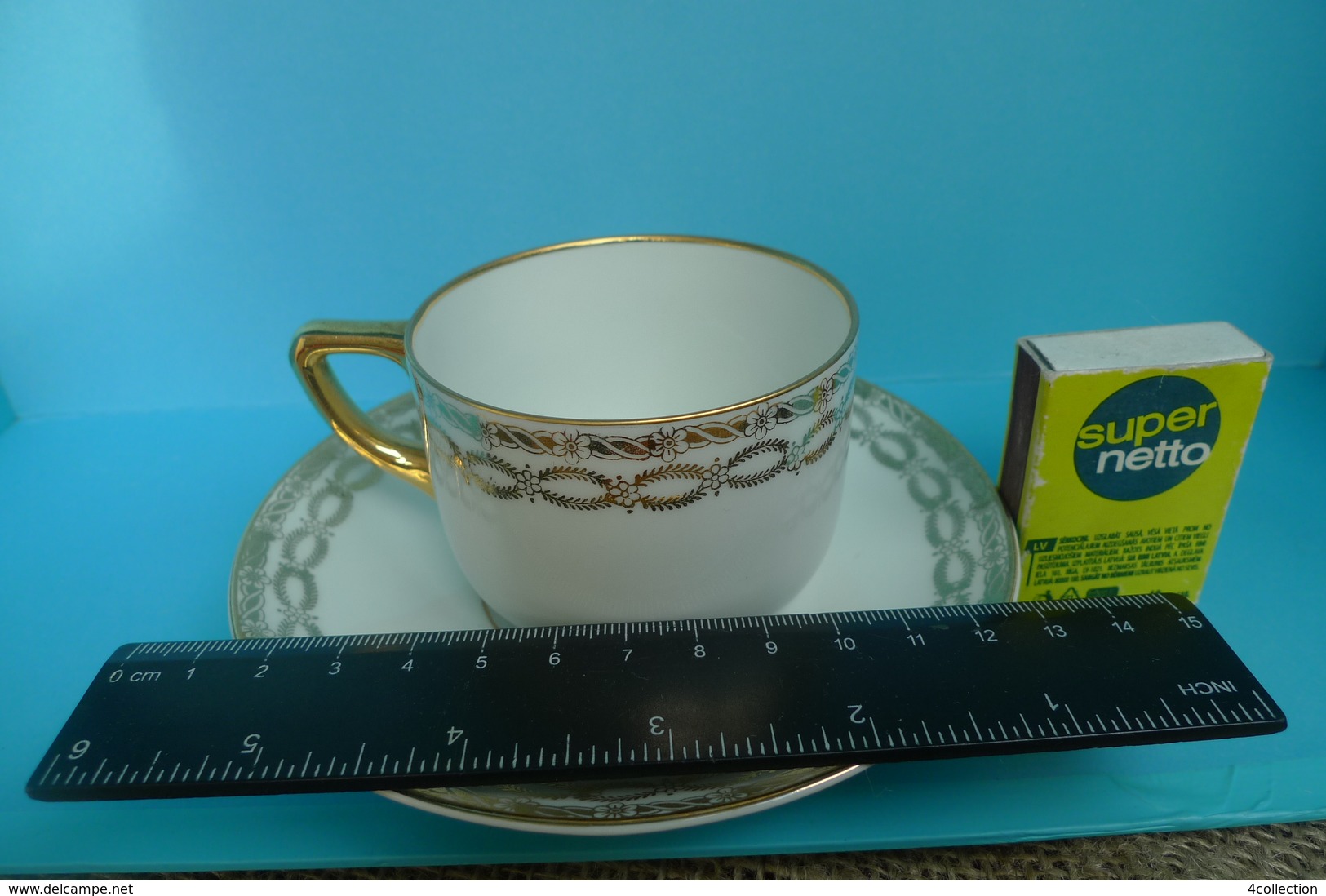 VTG Pottery Hutschenreuther LHS Selb Lidkoping Alp Porcelain Cup Saucer 2 marks