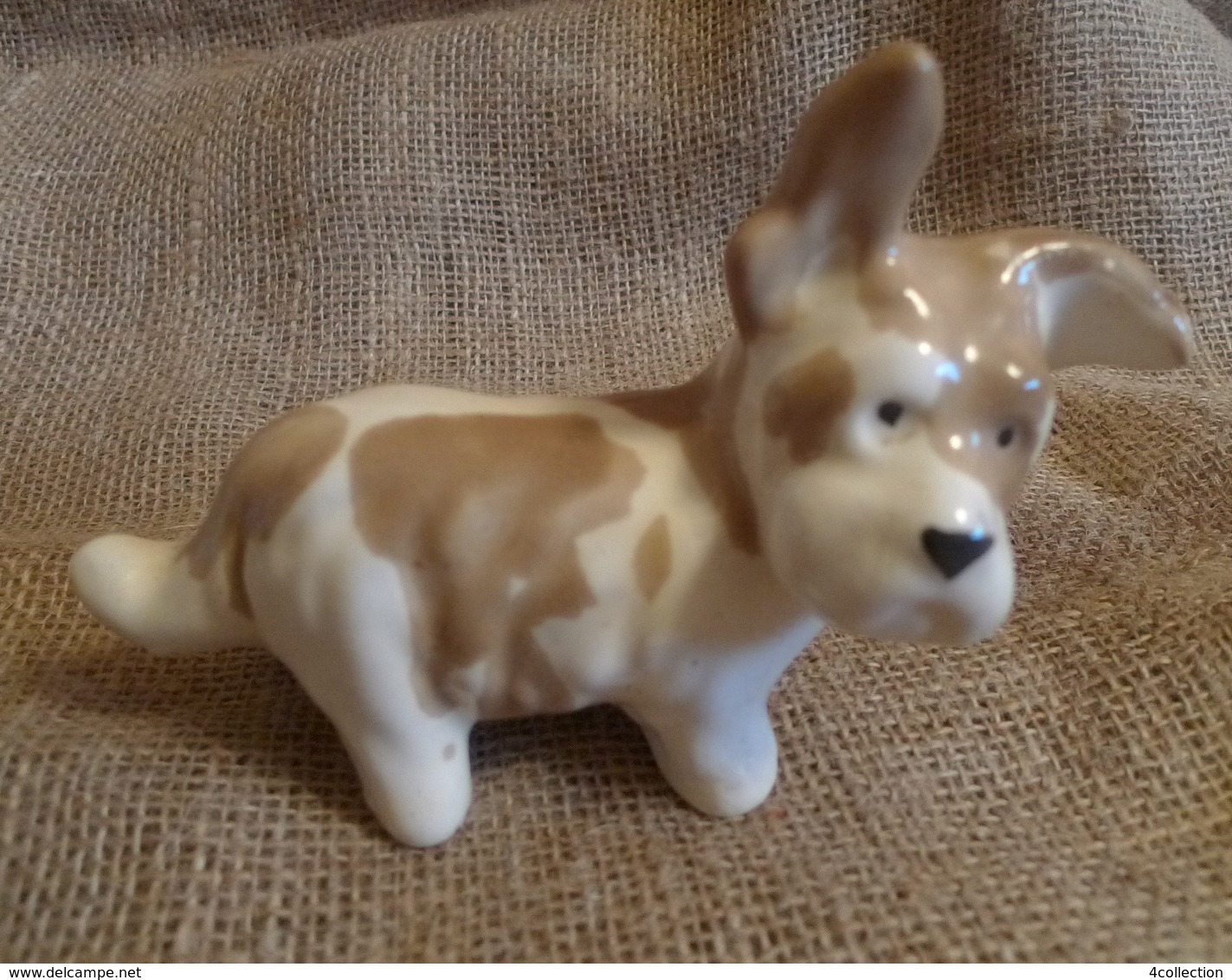 VTG USSR Soviet Konstantinovka DOG PUPPY Collectibles animals figurine marked