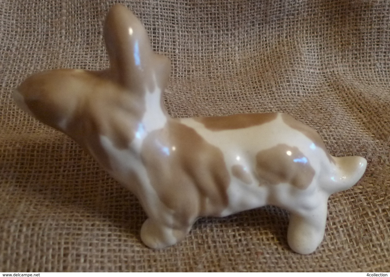 VTG USSR Soviet Konstantinovka DOG PUPPY Collectibles animals figurine marked