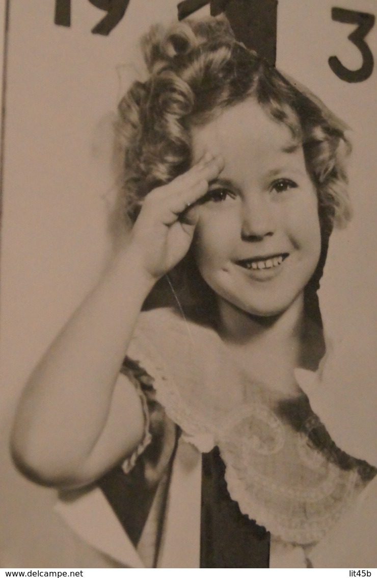 Ancienne Photo Carte Postale Avec Shirley Temple AN 1938 - Célébrités