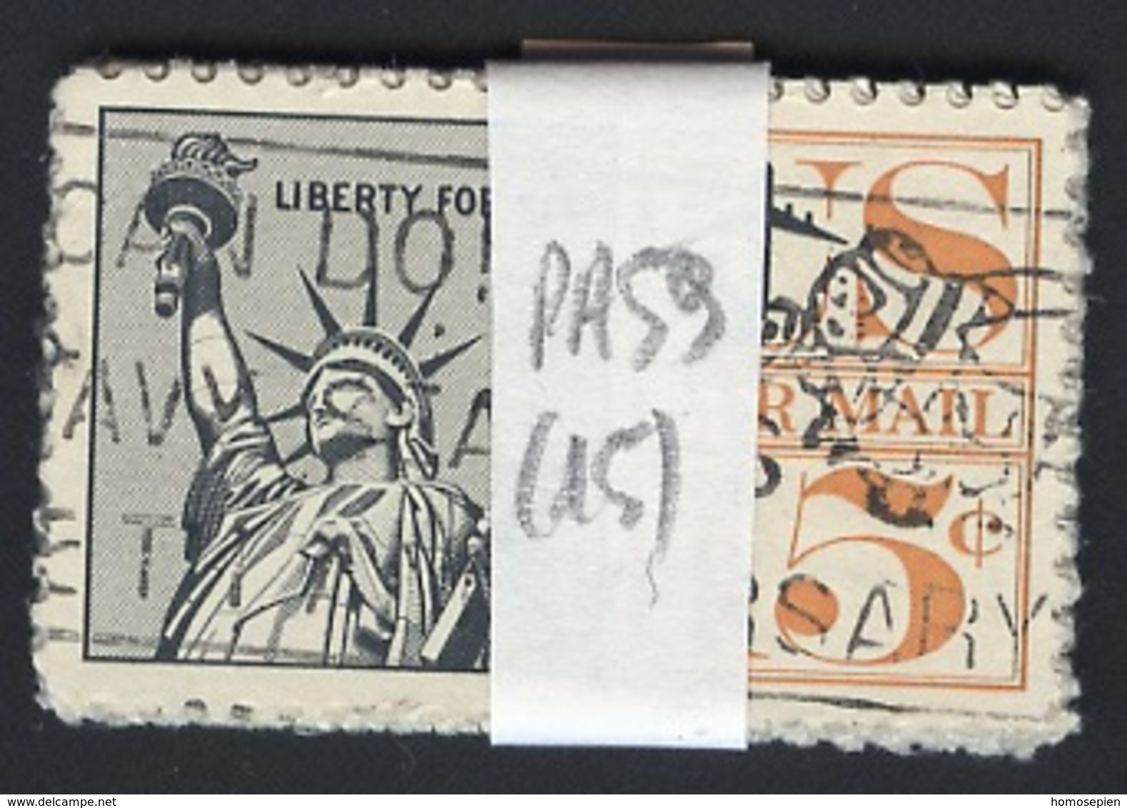 Etats Unis - Vereinigte Staaten - USA Lot 1959-61 Y&T N°PA59 - Michel N°F764II (o) - Lot De 15 Timbres - Blocchi & Strisce