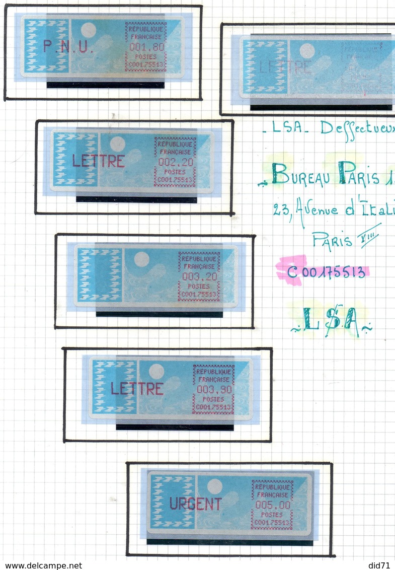 Vignettes  LSA  - Bureau Paris 13 -  C00175513 - 1981-84 LS & LSA Prototypen