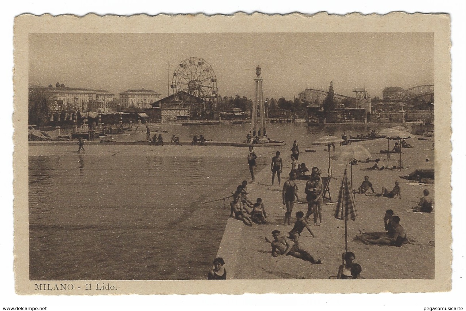 4542 - MILANO IL LIDO ANIMATA 1930 CIRCA - Milano (Milan)