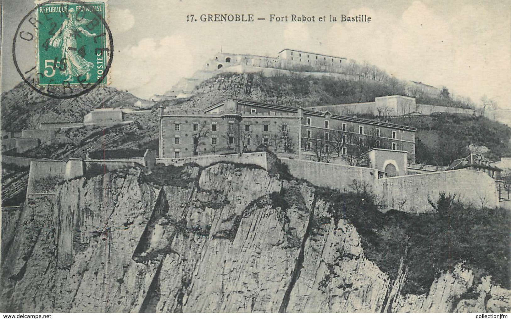 CPA FRANCE 38 "Grenoble, Fort Rabot Et La Bastille" - Grenoble