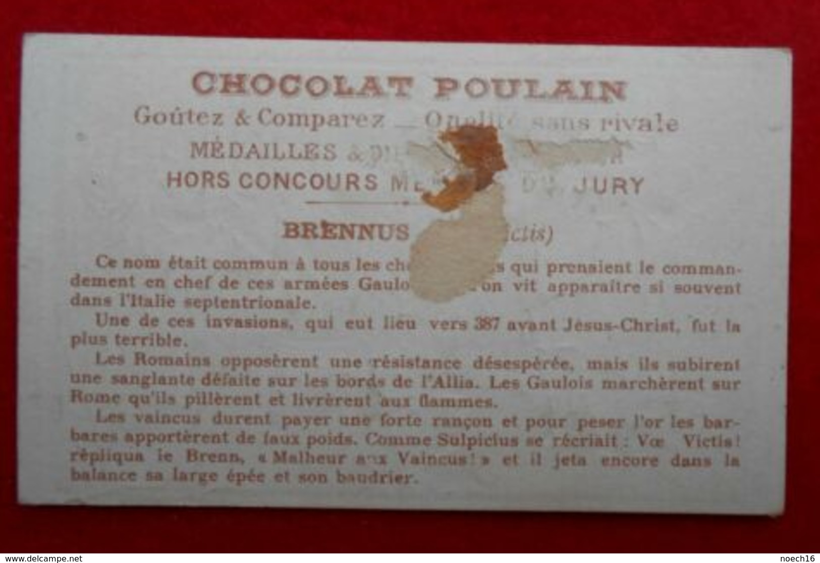 Chromo Chocolat Poulain - Brennus - Poulain