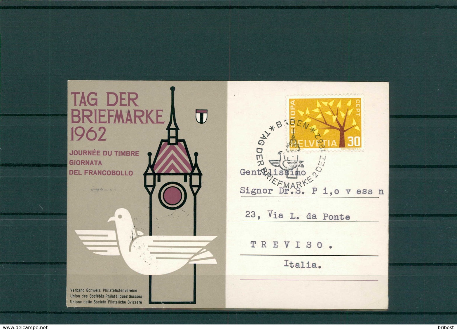 TAG DER BRIEFMARKE 1962 Beleg Siehe Beschreibung (201297) - Tag Der Briefmarke