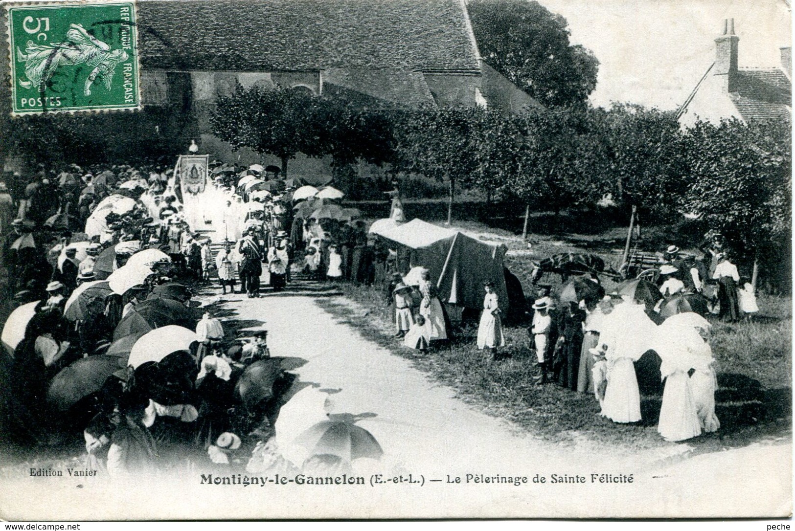 N°5748 T -cpa Montigny Le Gannelon -le Pélerinage De Sainte Félicité- - Montigny-le-Gannelon