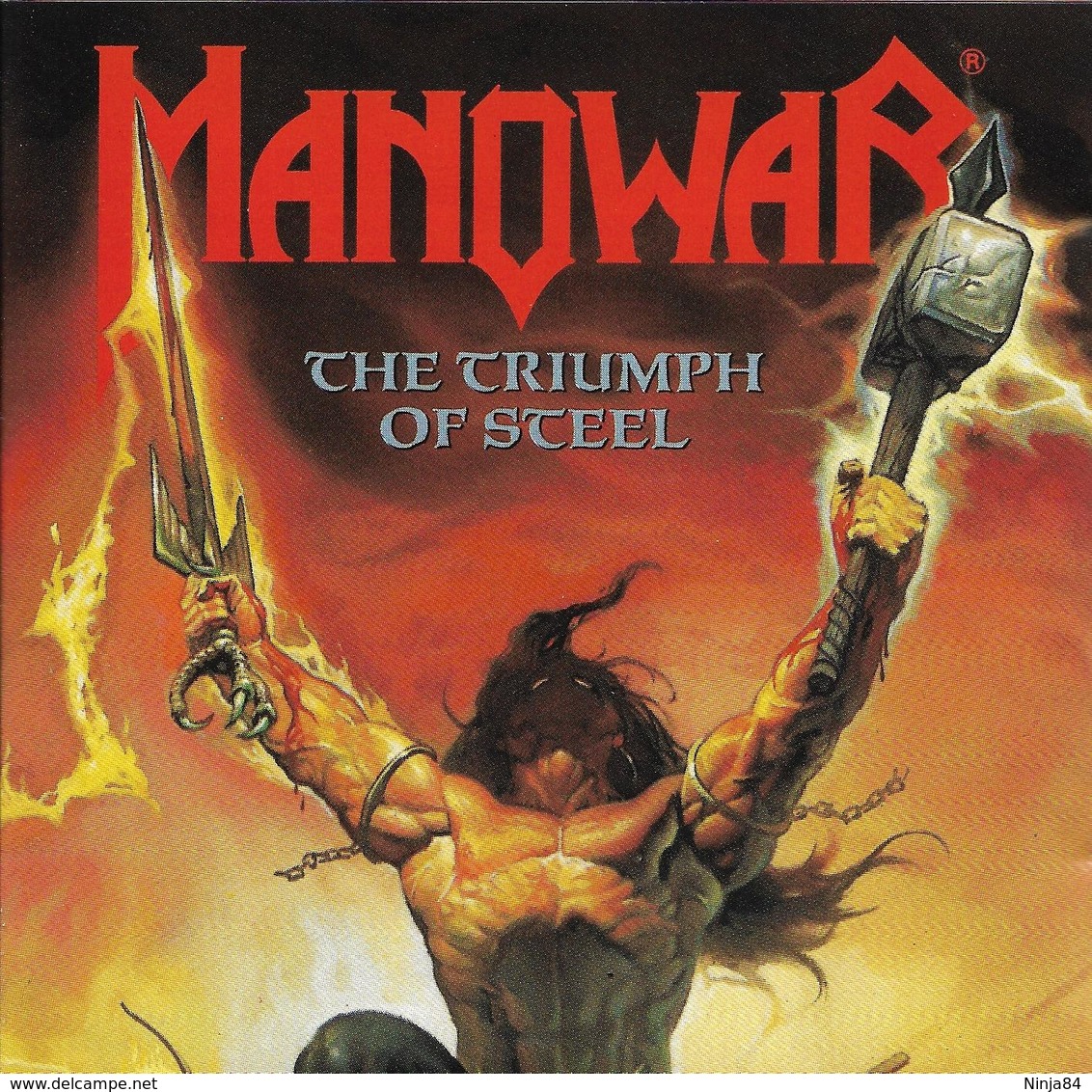 CD  Manowar  "  The Triumph Of Steel  "  Allemagne - Hard Rock & Metal