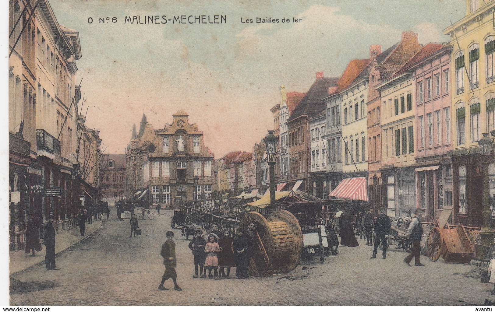 MECHELEN / BAILLES DE FER / ANIMATIE /  1913  / ZEER ZELDZAME KAART - Malines