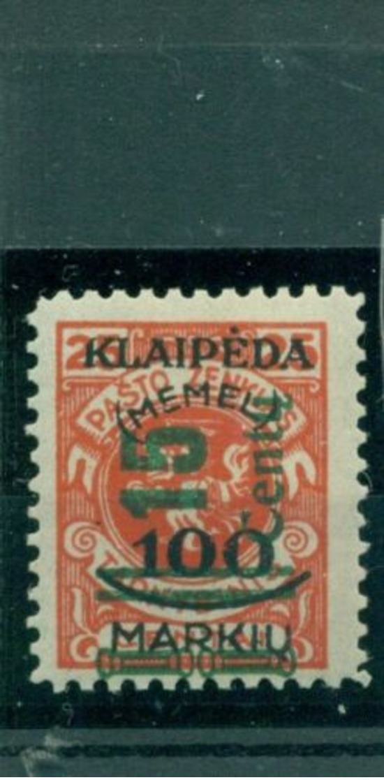 Memel, Neuer Wert Auf Klaipeda-Marke Nr. 231 Falz * BPP Geprüft - Memel (Klaïpeda) 1923