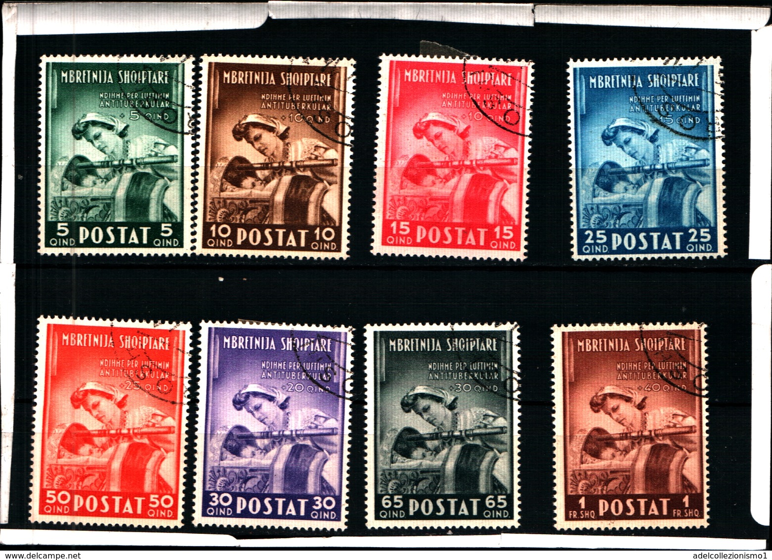 93468) ITALIA-.Albania-Opere Antitubercolari - 1 Aprile 1943 -USATO - Albanie