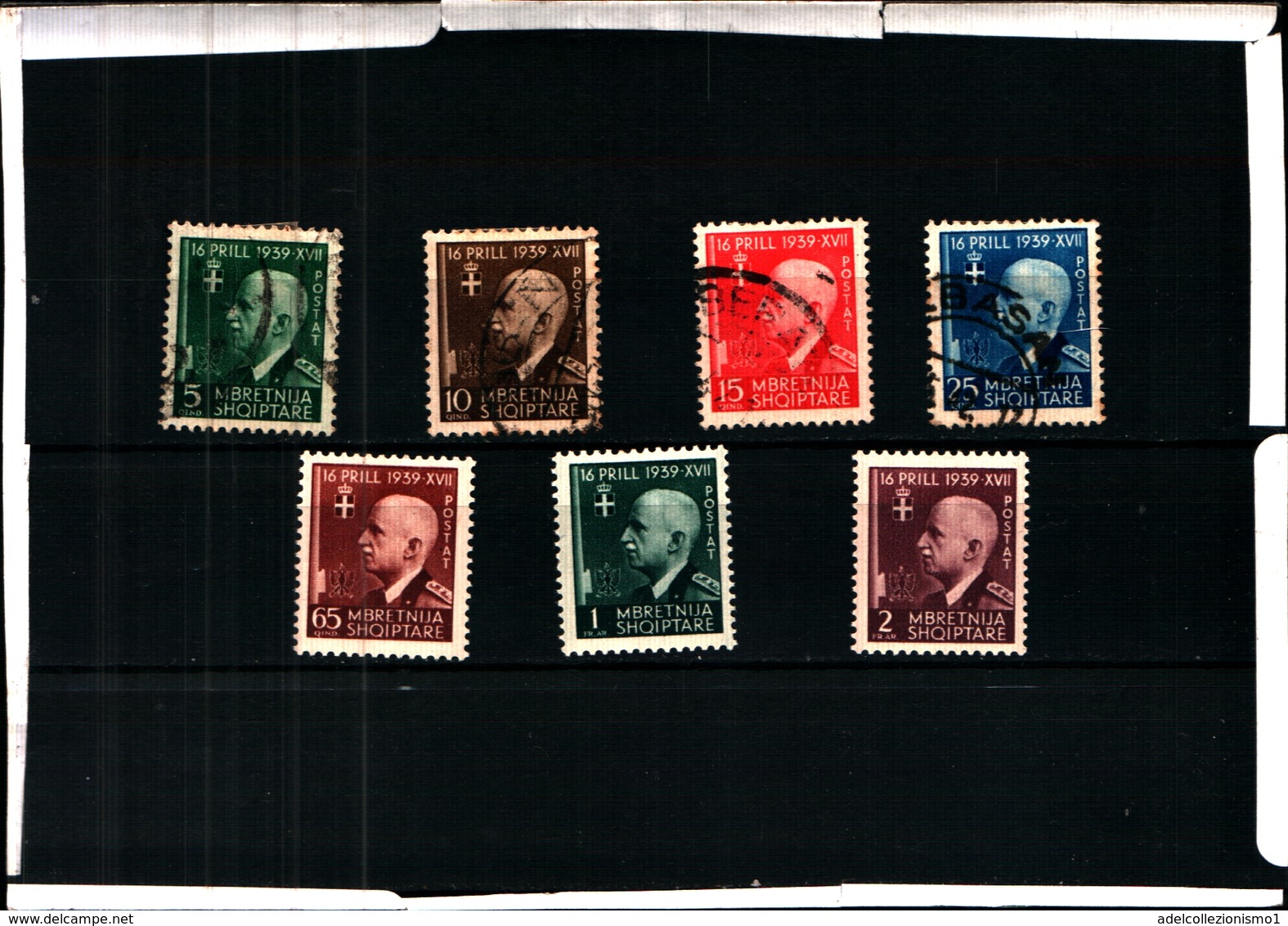 93470) ITALIA-.Albania- 3° Anniversario Dell'unione Italo-albanese - Aprile 1942-4 VALORI USATI -3 V.MNH** - Albania