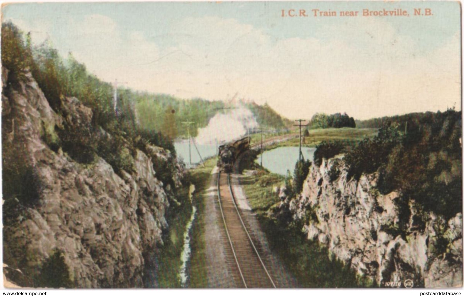 I. C. R. Train Near Brockville N. B. - & Train - Brockville