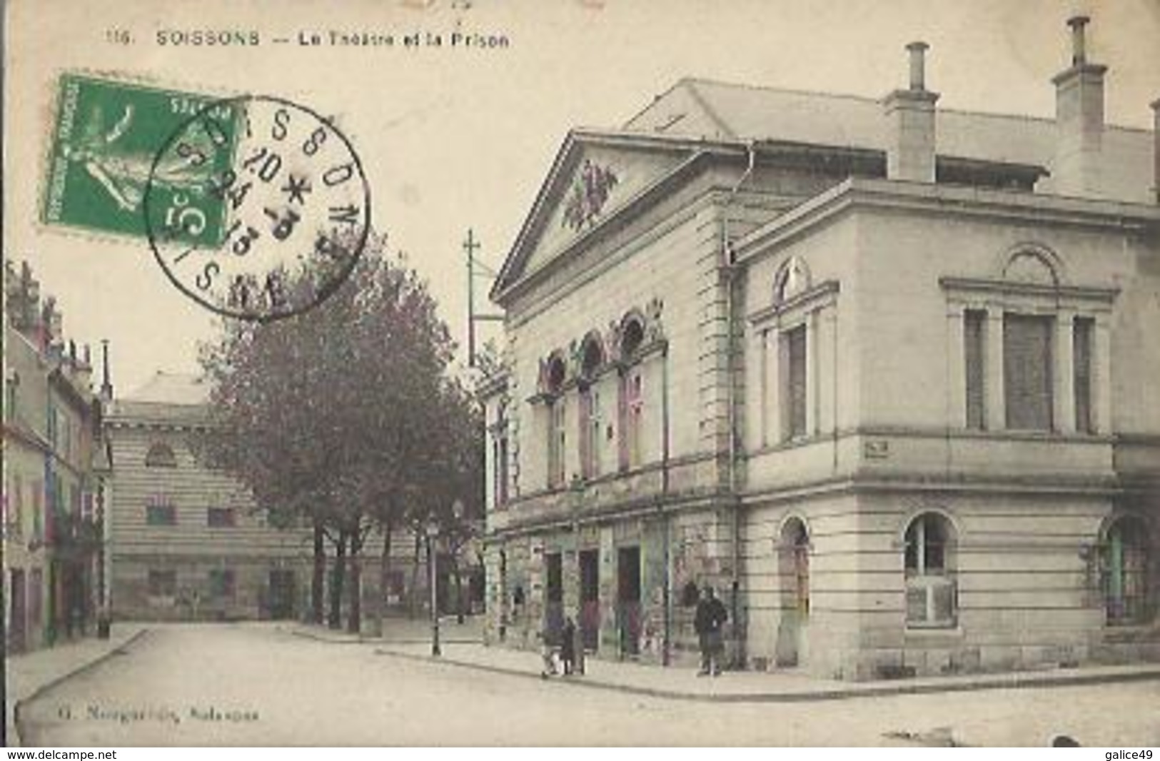 9908 CPA Soisson - Le Théâtre Et La Prison - Soissons