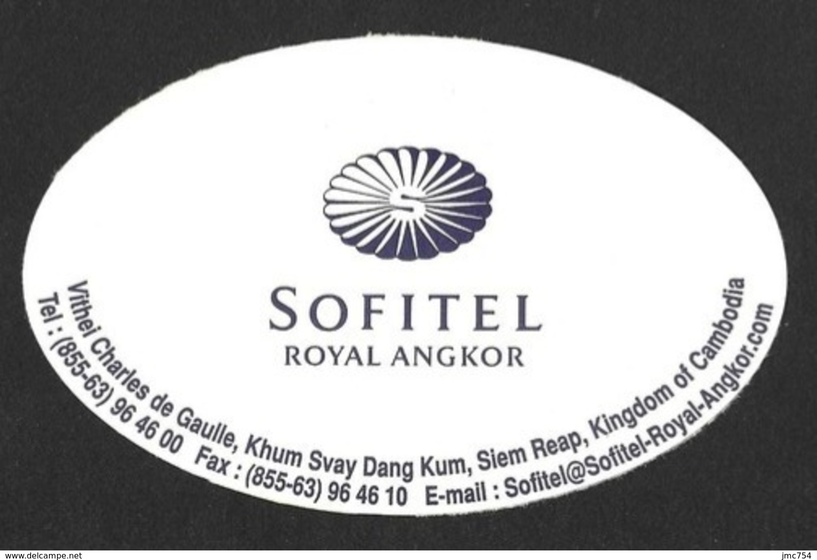 Etiquette  Hôtel Sofitel Royal Angkor Au Cambodge.  Luggage Label. - Adesivi Di Alberghi