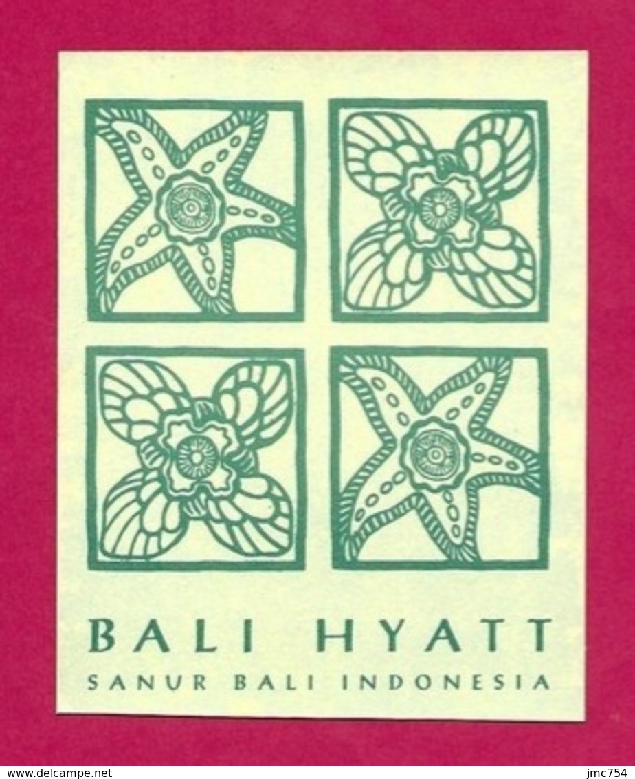 Etiquette    Hyatt Bali Hôtel.   Indonésie.   Luggage Label. - Etiquettes D'hotels