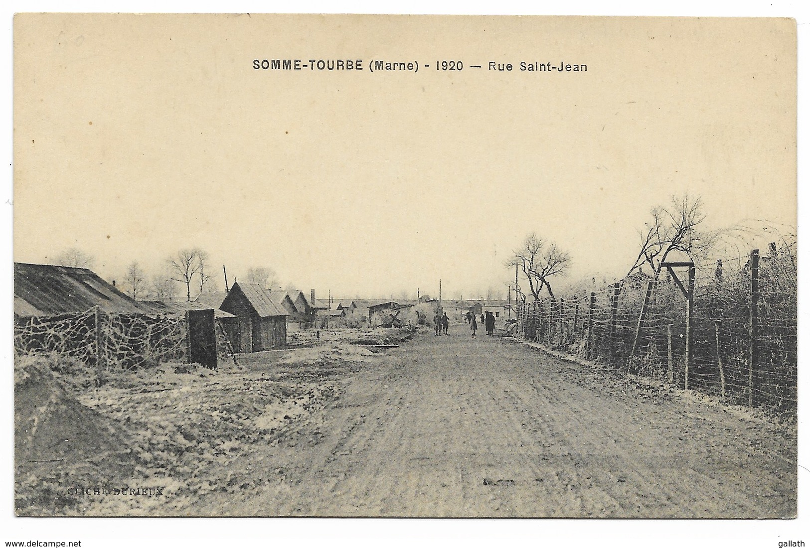 51-SOMME-TOURBE-Rue Saint-Jean En 1920...  Animé - Autres & Non Classés