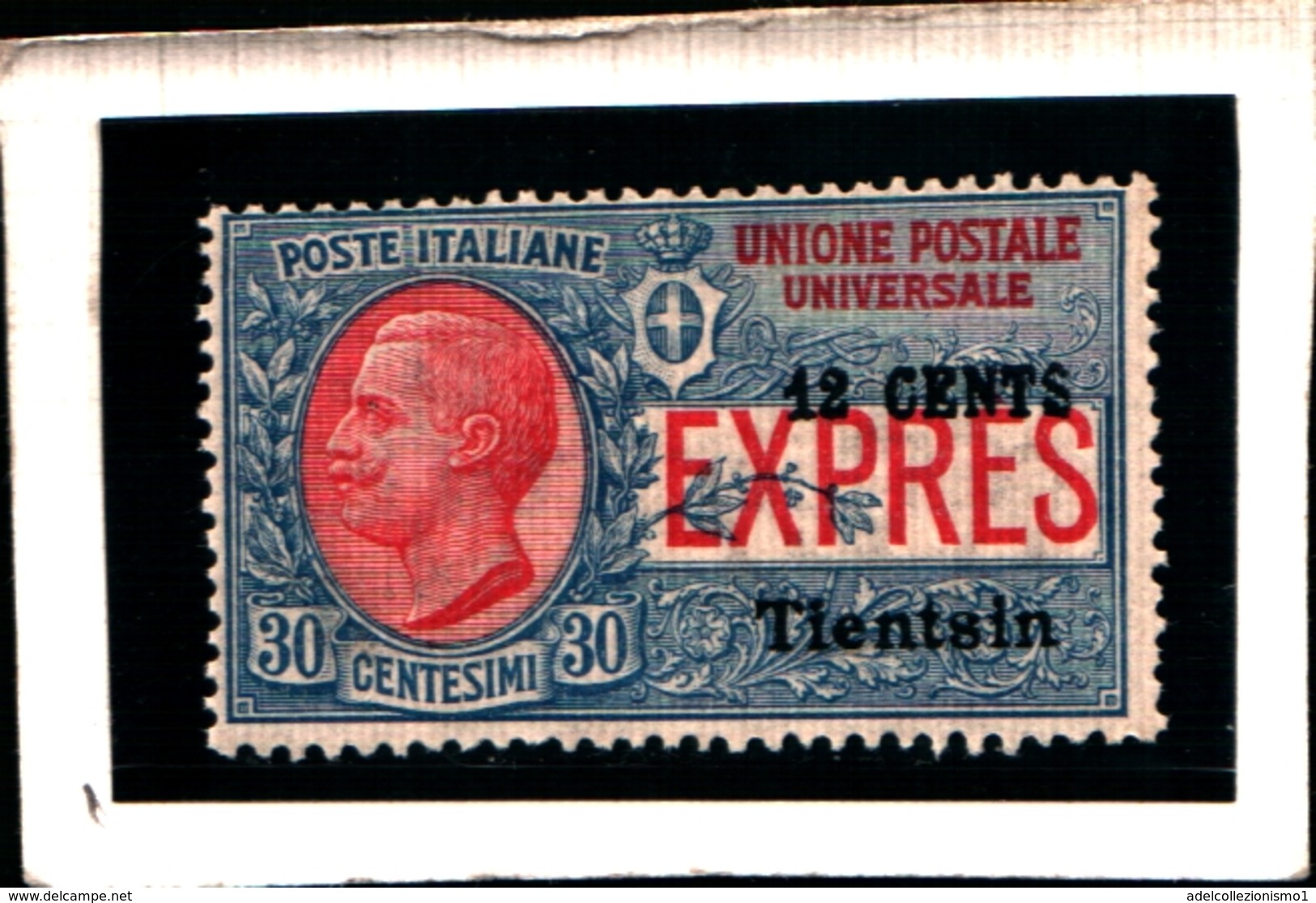 93485) ITALIA-Tientsin-12 C. Su 30 C. Espressi Soprastampati Tientsin E In Centesimi Cinesi  - 1918-MNH** - Tientsin