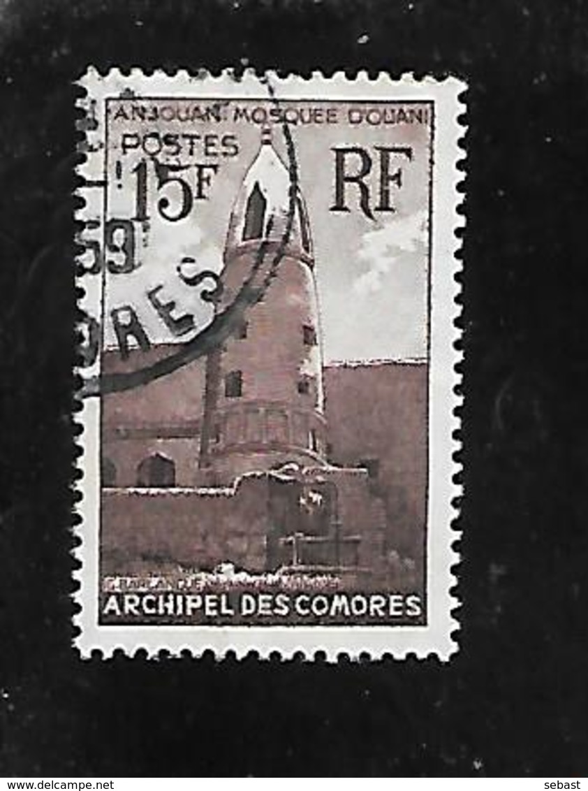 TIMBRE OBLITERE DES COMORES DE 1950 N° MICHEL 29 - Used Stamps