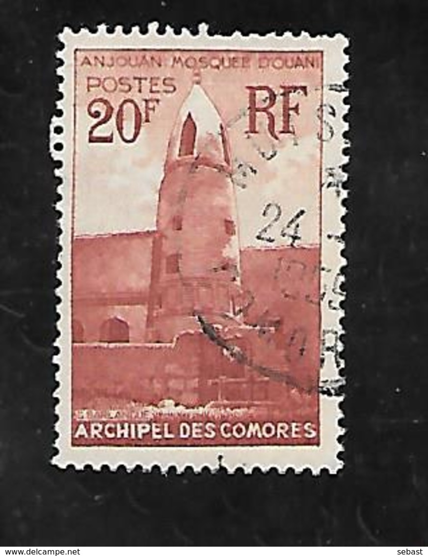 TIMBRE OBLITERE DES COMORES DE 1950 N° MICHEL 30 - Used Stamps