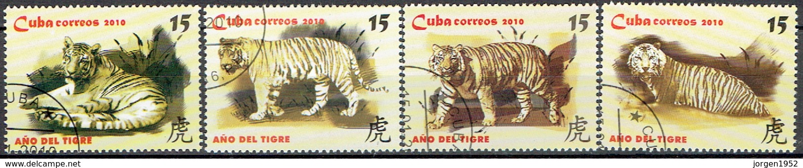 CUBA # FROM 2010 STAMPWORLD 5346-49 - Gebruikt