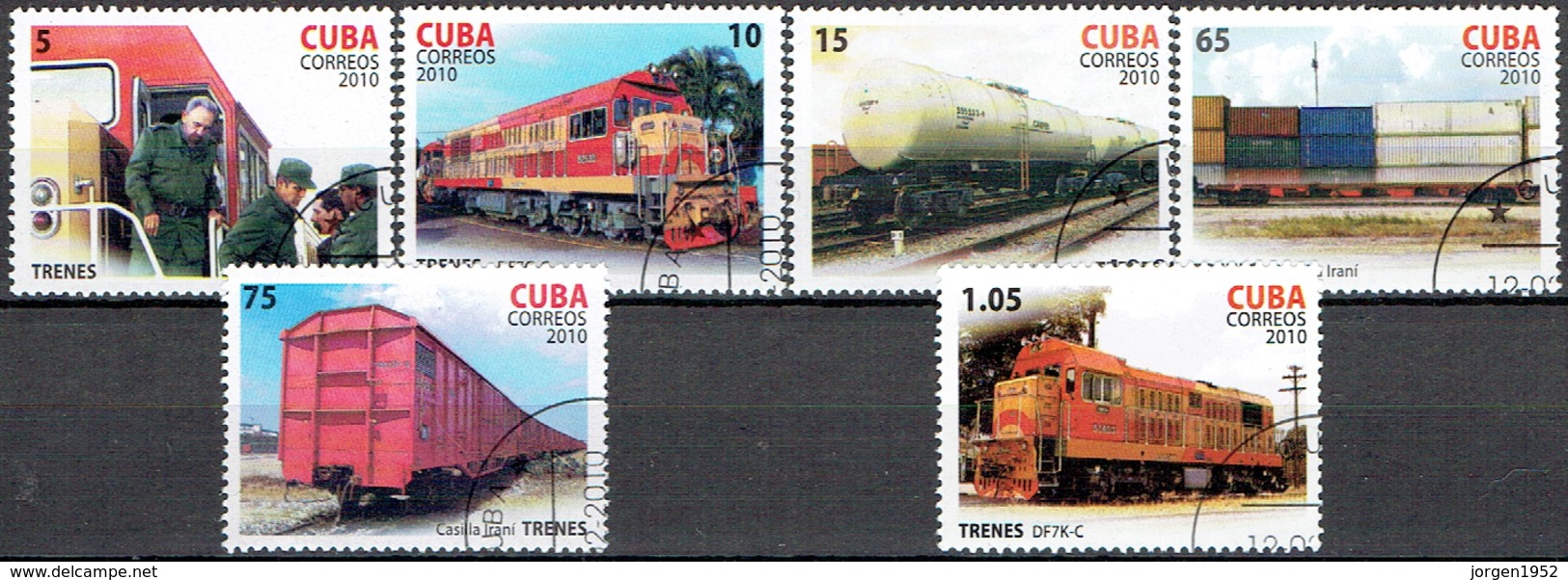 CUBA # FROM 2010 STAMPWORLD 5353-58 - Used Stamps