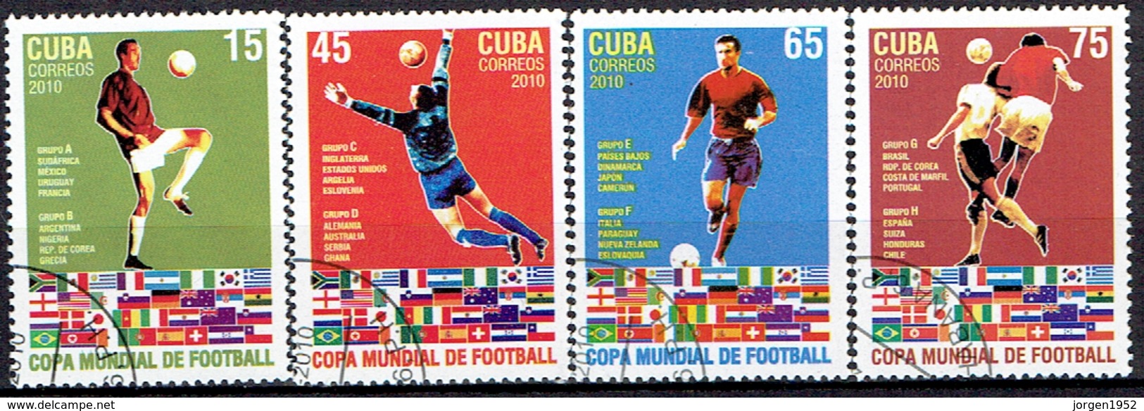 CUBA # FROM 2010 STAMPWORLD 5387-90 - Used Stamps