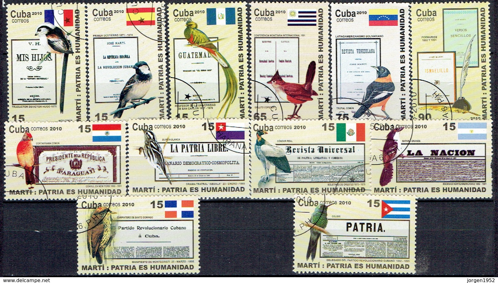 CUBA # FROM 2010 STAMPWORLD 5415-26 - Oblitérés