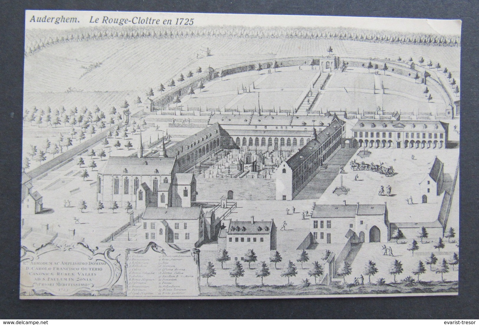 Carte Postale Bruxelles Auderghem Rouge Cloitre 1725 - Auderghem - Oudergem