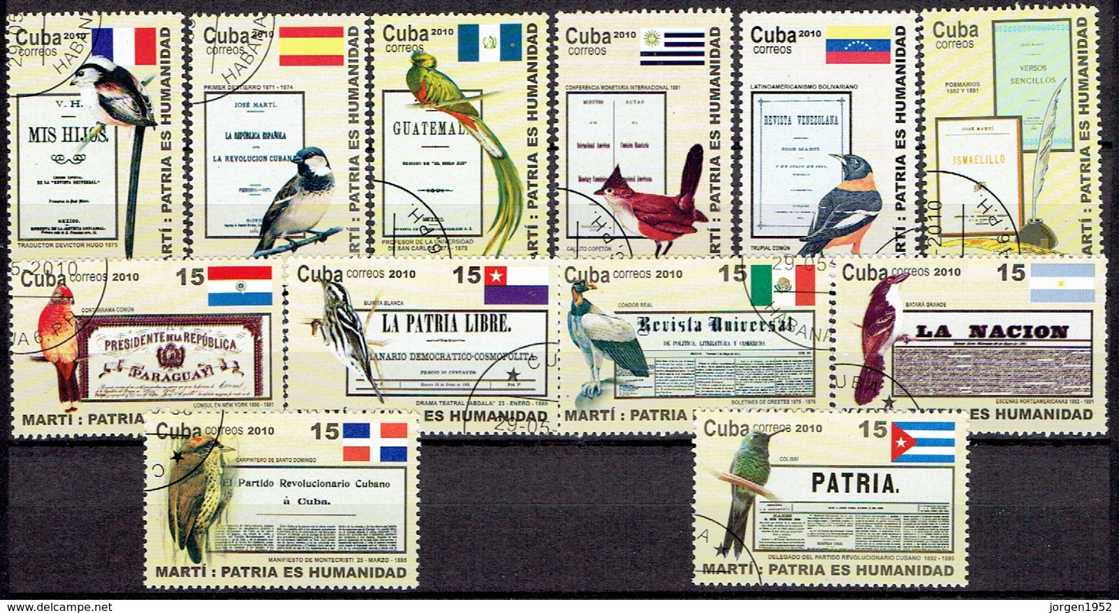 CUBA # FROM 2010 STAMPWORLD 5415-26 - Used Stamps