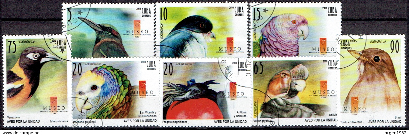 CUBA # FROM 2010 STAMPWORLD 5427-34 - Used Stamps