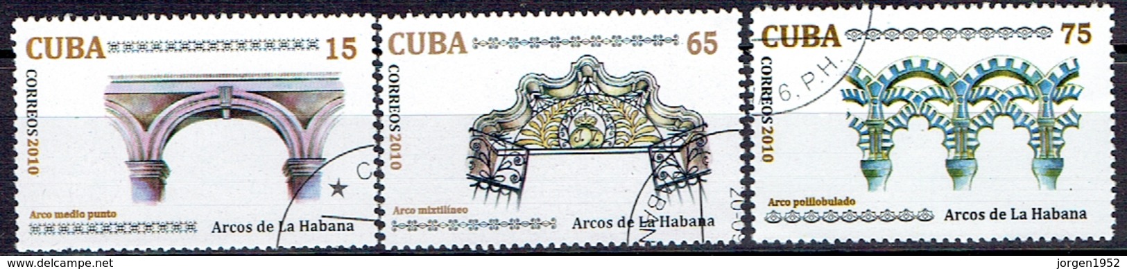 CUBA # FROM 2010 STAMPWORLD 5453-55 - Gebraucht