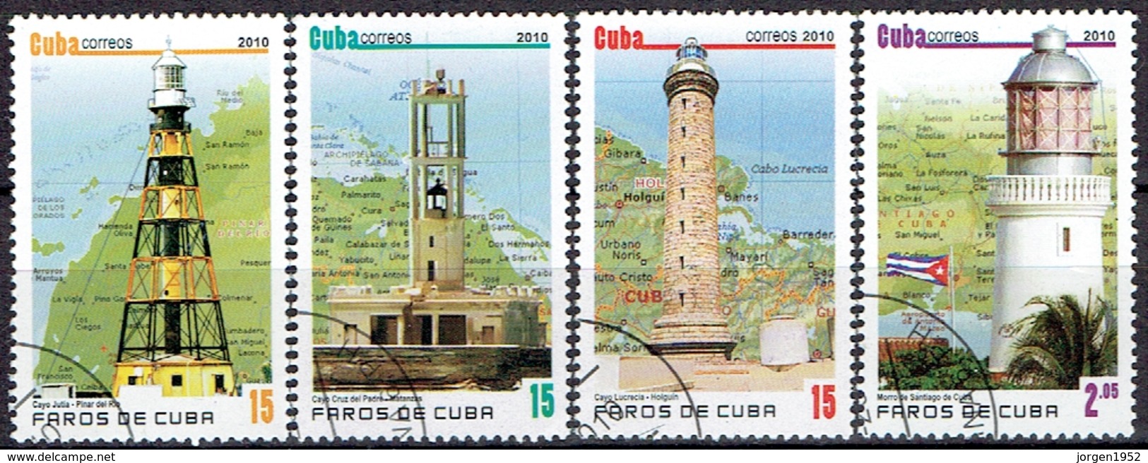 CUBA # FROM 2010 STAMPWORLD 5456-59 - Gebraucht