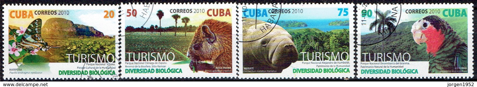 CUBA # FROM 2010 STAMPWORLD 5467-70 - Used Stamps