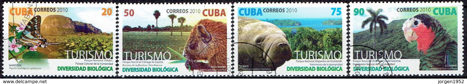 CUBA # FROM 2010 STAMPWORLD 5467-70 - Used Stamps
