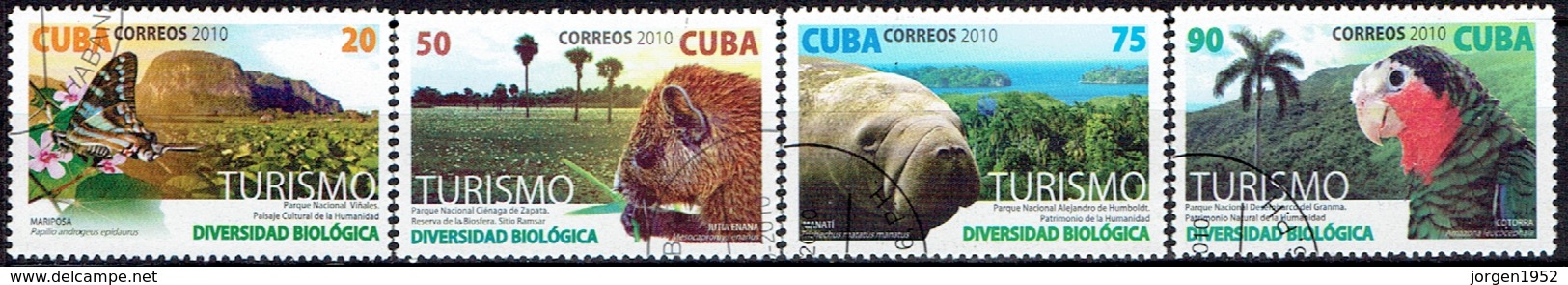 CUBA # FROM 2010 STAMPWORLD 5467-70 - Usati