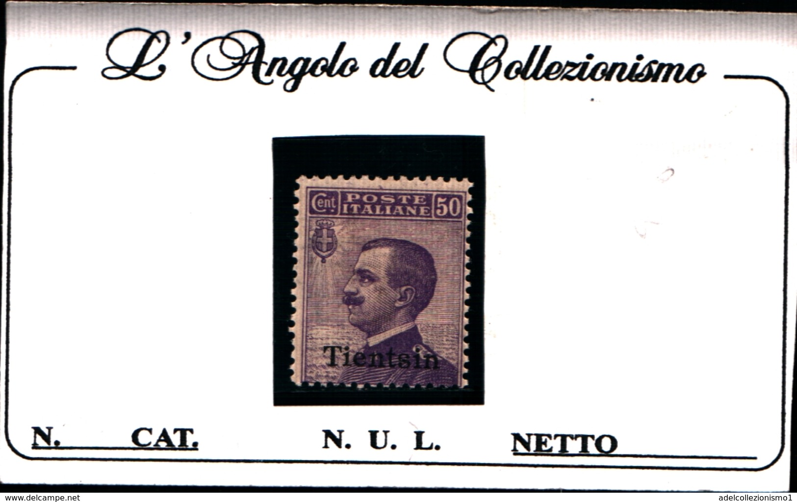 93498) ITALIA-50 C..Emissioni Ordinarie Soprastampate Tientsin - 1917  -MLH* - Tientsin