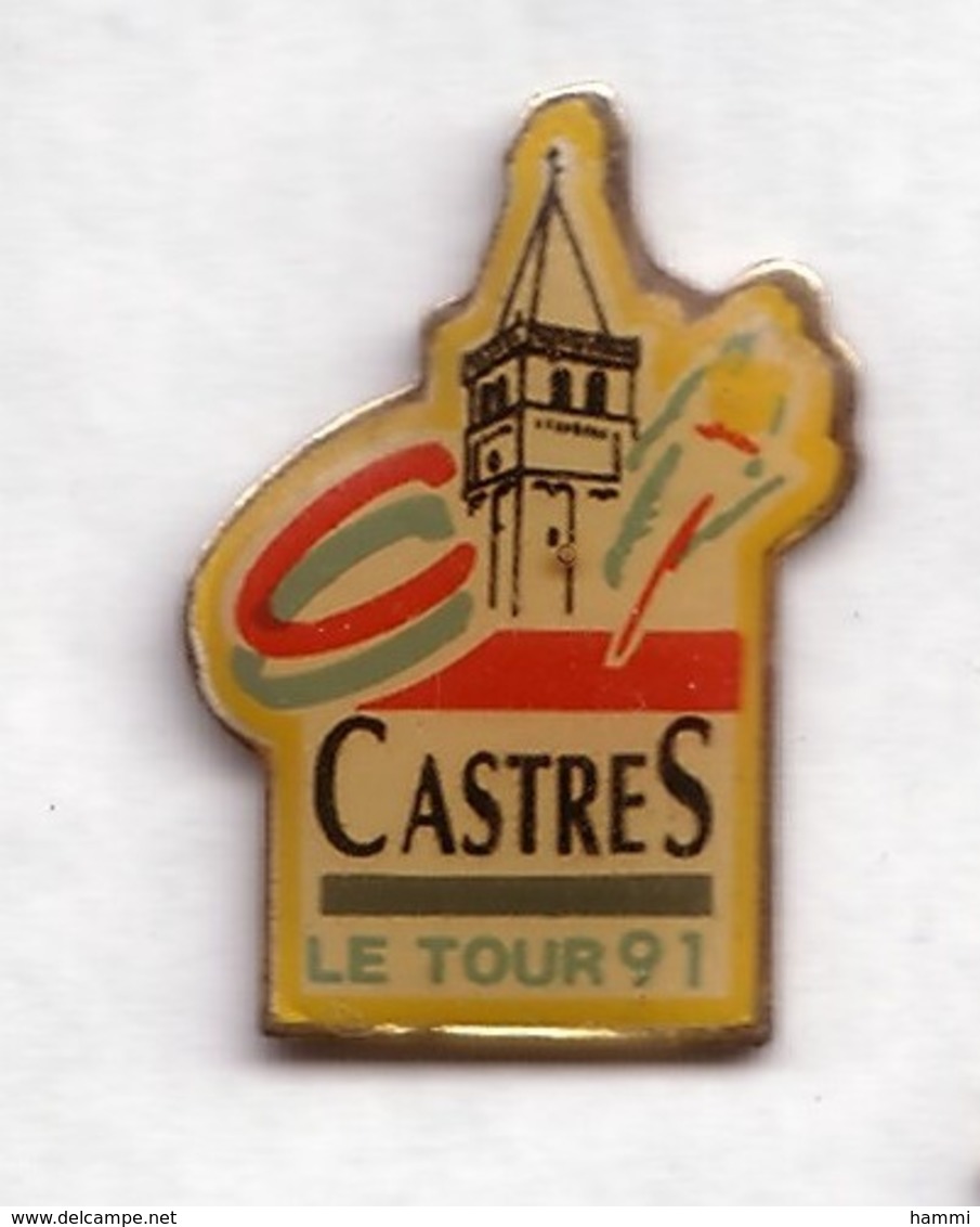 AA01 Pin's Cyclisme Vélo Tour De France Castres 91 Tarn  Achat Immédiat - Cyclisme