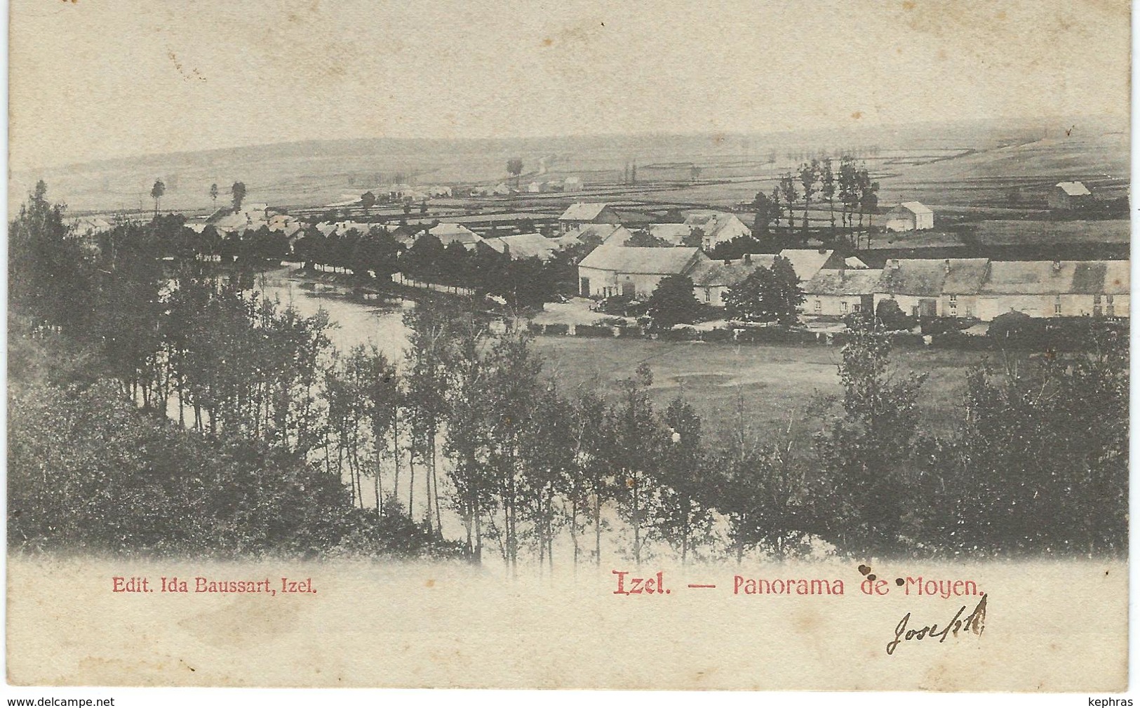 IZEL : Panorama De MOYEN - RARE CPA - Cachet De La Poste 1903 - Chiny