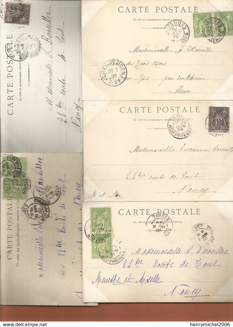 65 Tarbes Lot 5 Cpa Cachet  1899 .. - 1877-1920: Semi Modern Period