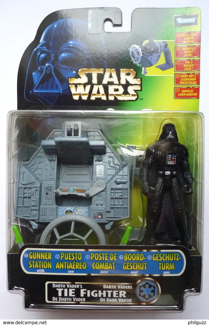 FIGURINE STAR WARS BLISTER DARK VADOR GUNNER STATION  DE COMBAT 1998  Blister EU - Poder De La Fuerza